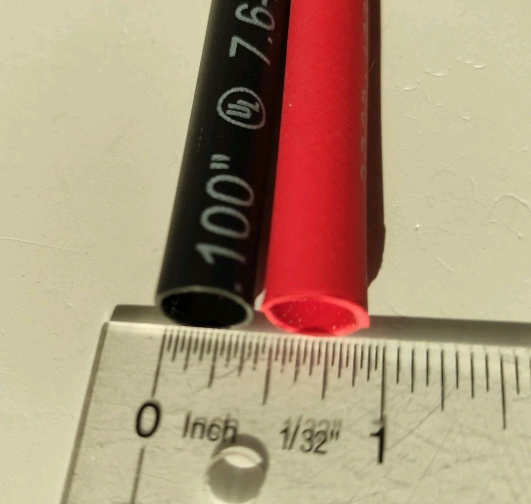 Qty. 5 Heavy-duty #14-8 AWG size Heat Shrink Tube, 6″ Long, 3/8″ I.D., Adhesive