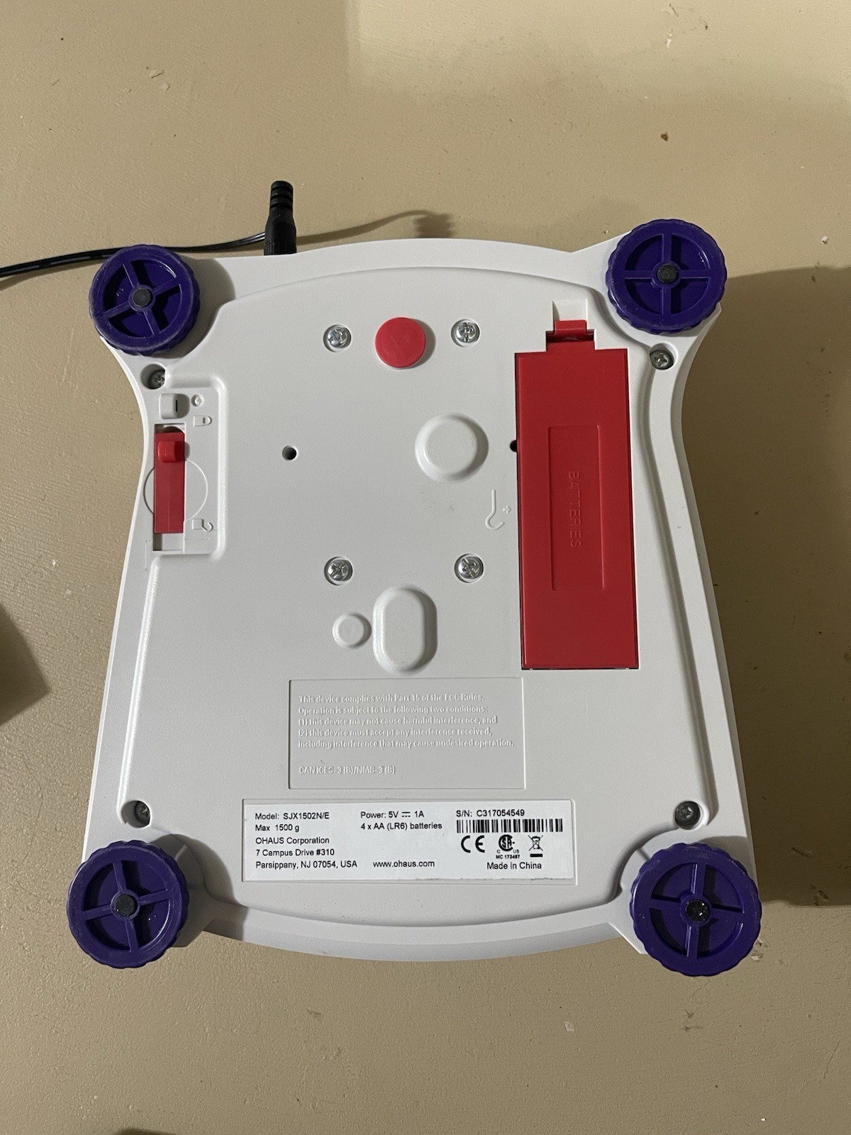 Ohaus Scout SJX1502N/E Portable Balance 1500 g Class II Legal‑for‑Trade