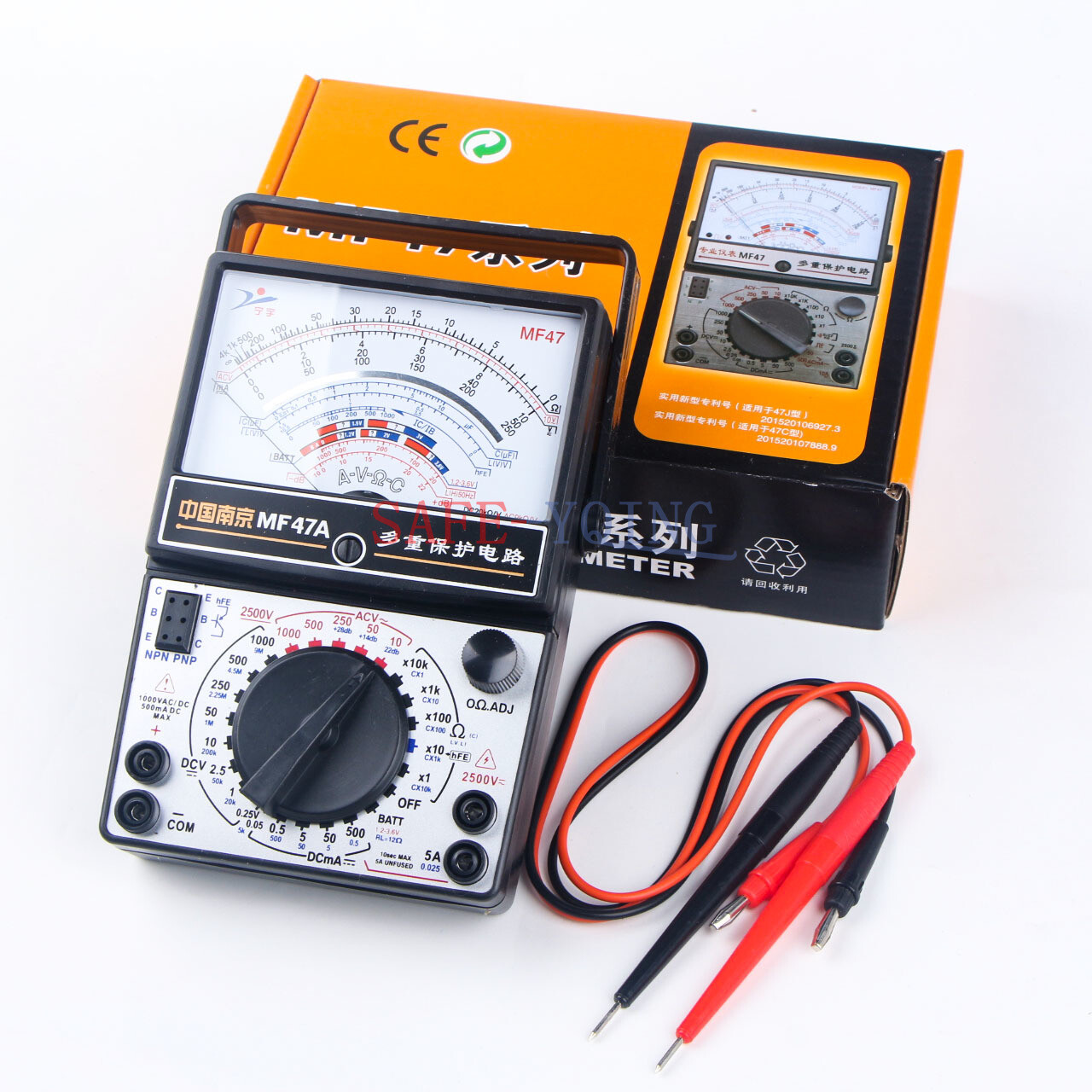 Electrical MF47 Current Resistance AC/DC Volt Testing Pointer Multimeter New