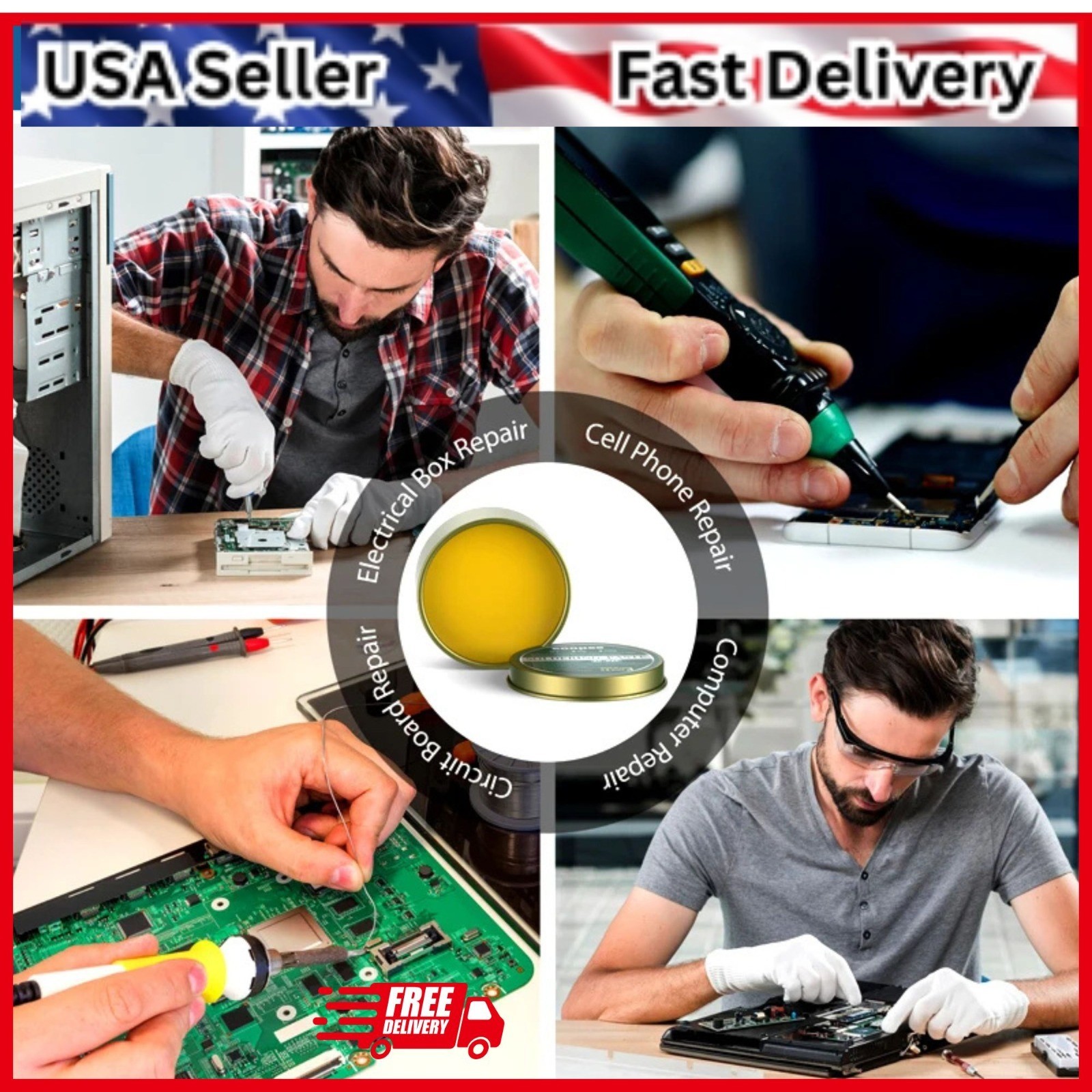 Solder Paste Rosin Flux 100mg No Clean Paste PCB Soldering Repair Tool Kit