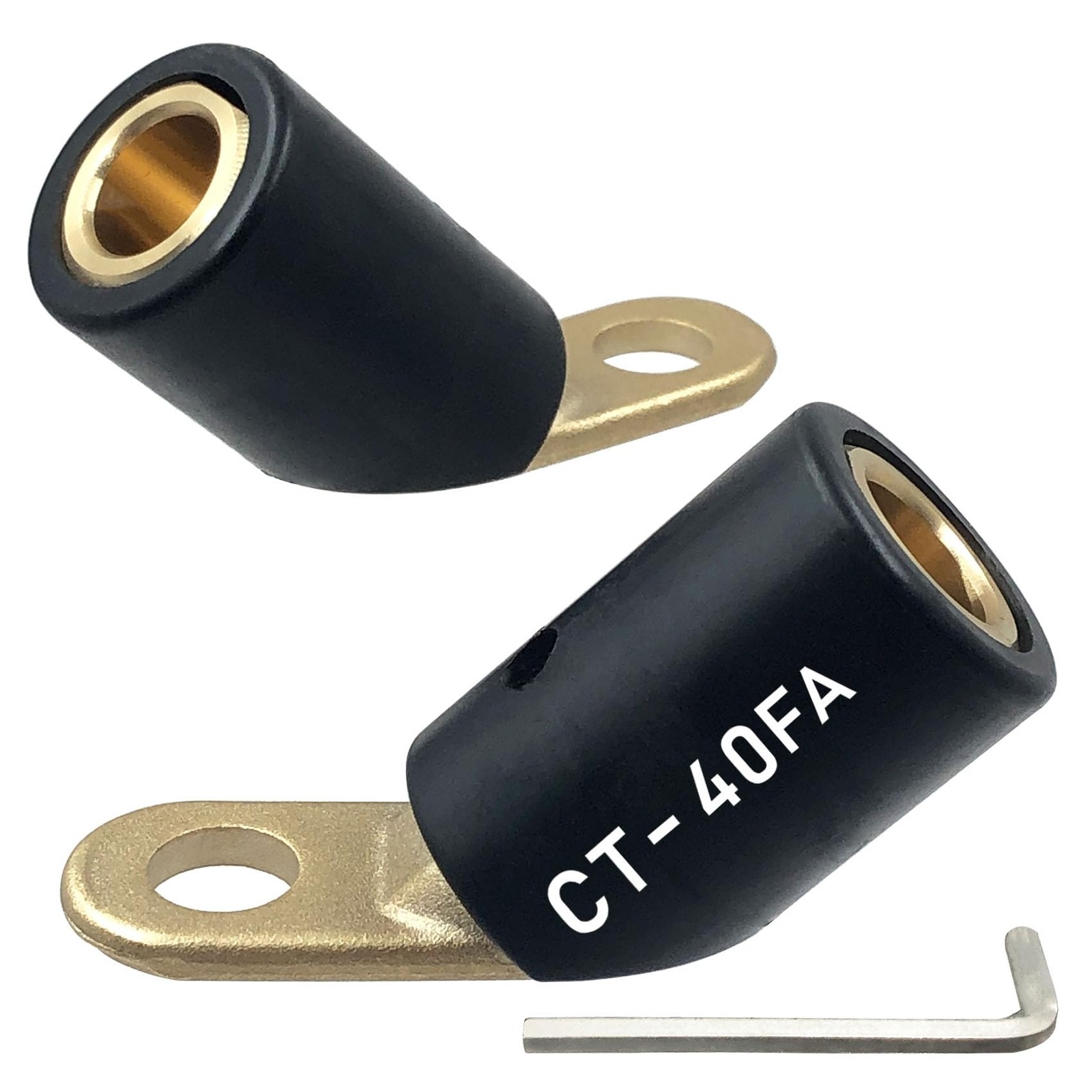 2PCS Welding Lug Terminal Connector Adapter for Lenco LC-40/LC-40HD 17/32 45°