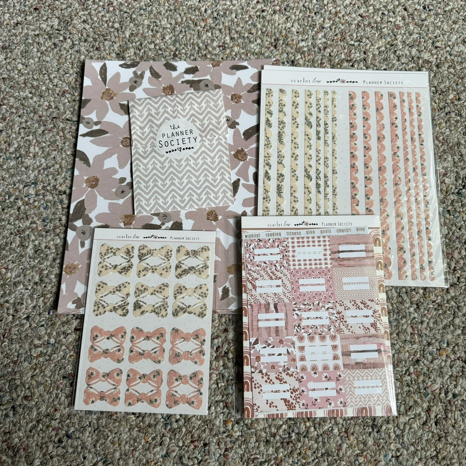 The Planner Society May 2020 Paper Kit NEW Floral Junk Journal Planners