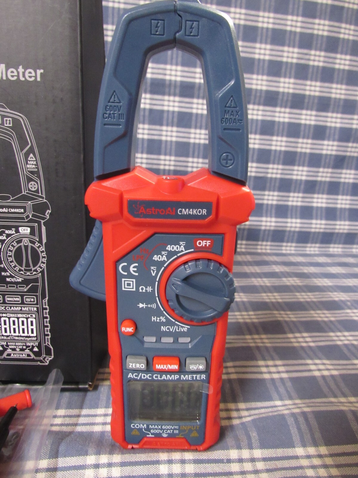 Astroai 4000 Counts Digital Clamp Multimeter (New Open Box) FREE SHIPPING
