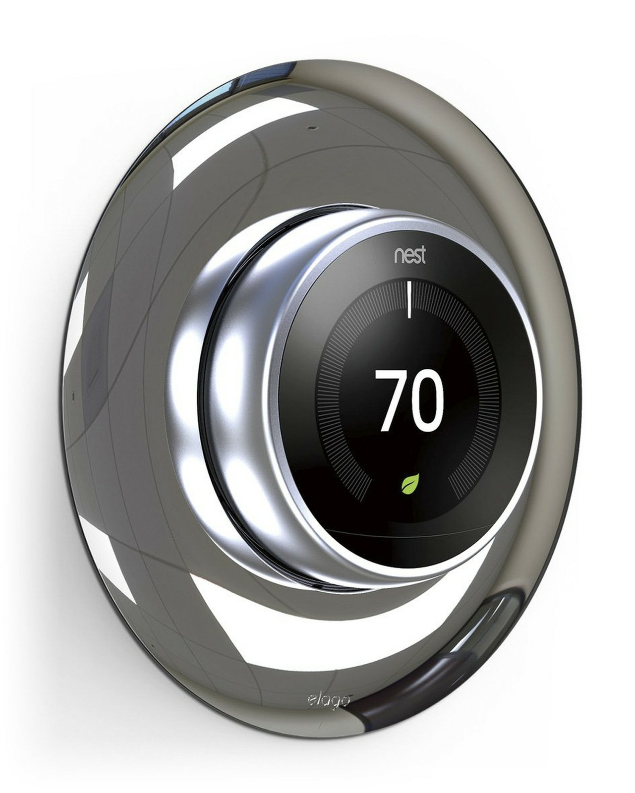 Google Nest Learning thermostat Wall Plate Cover – elago® [Polished Steel]
