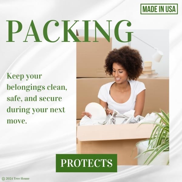 Packing Paper for Moving – 500 Sheets, 24″x30″ Newsprint – Recyclable, Heavy-Dut