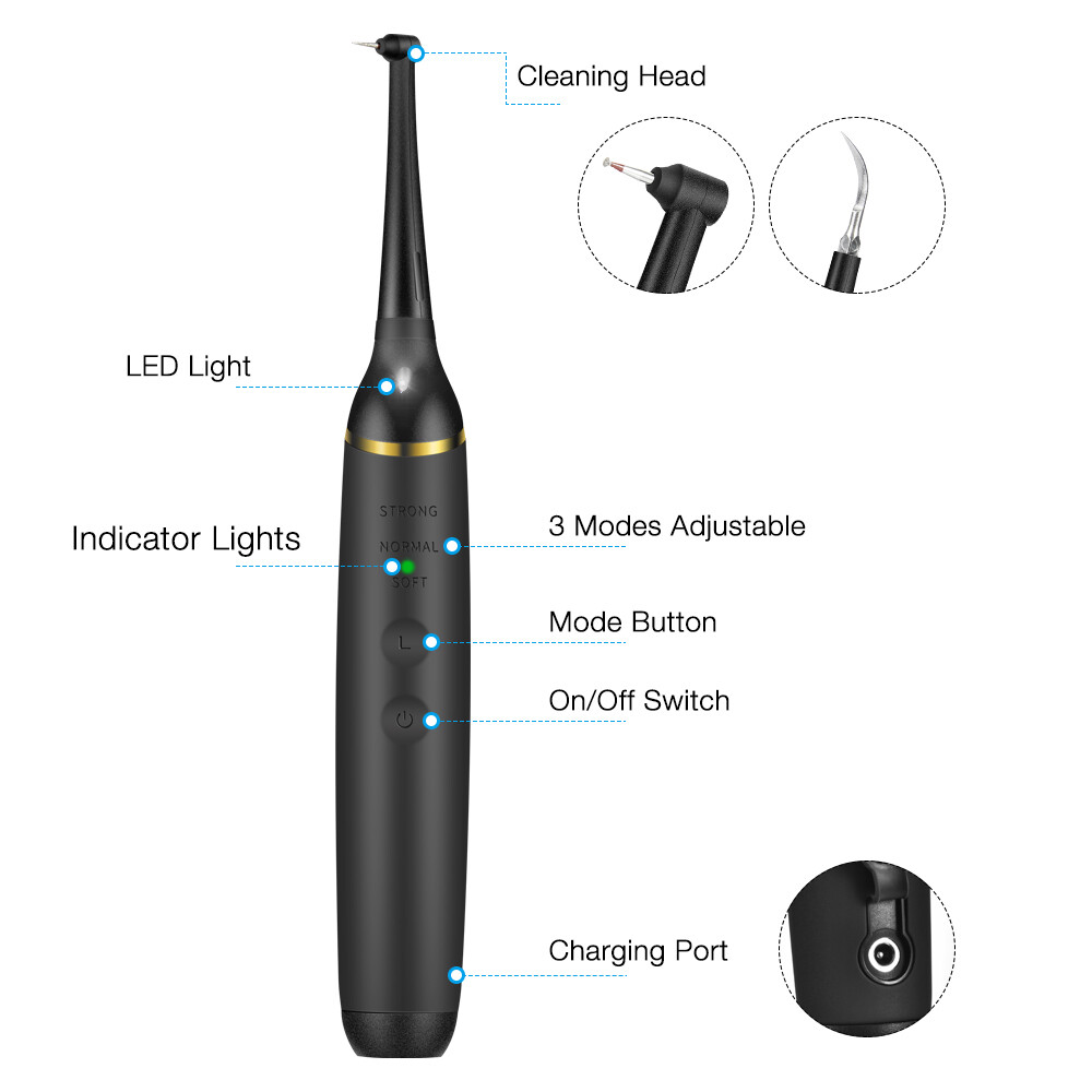 Ultrasonic Dental Scaler Calculus Tartar Remove Teeth Clean Tool Tooth Whitening