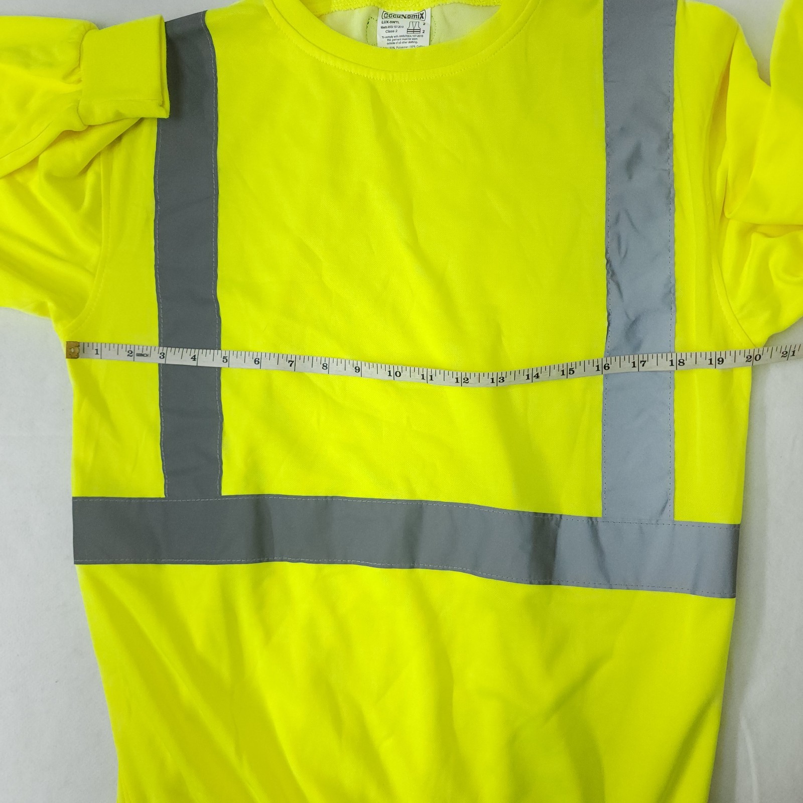 Occunomix Lux-SWTL Hi-Vis Long Sleeve Reflective Lightweight Shirt ANSI Class 2