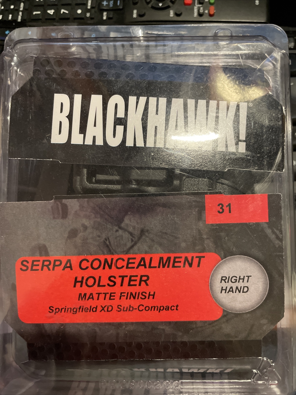 BlackHawk Serpa CQC #31 RH Springfield XD Sub Black Matte