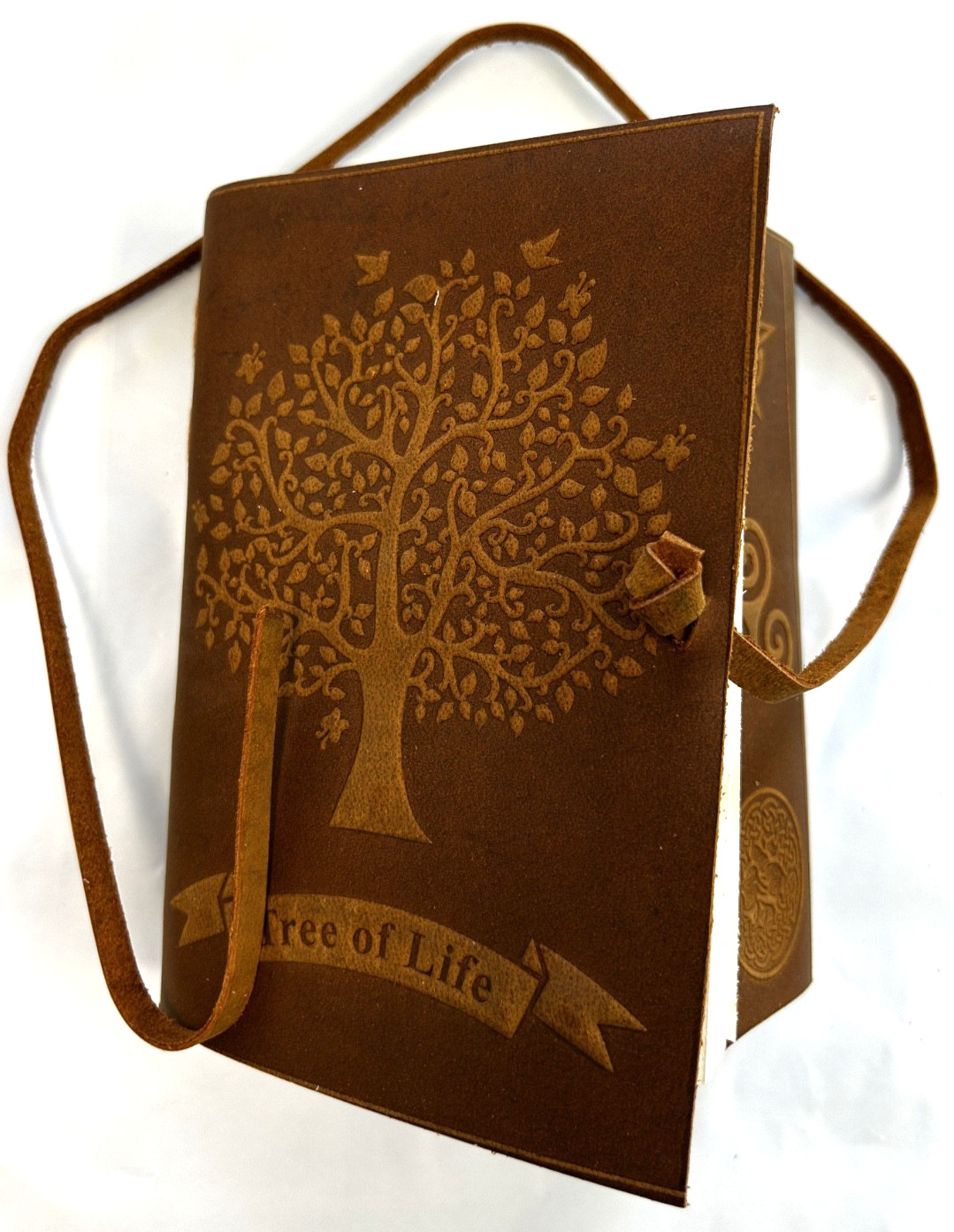 2-Pack Handcraft Genuine Leather TAN Diary Journal Notebook Tree of Life 110-Pgs