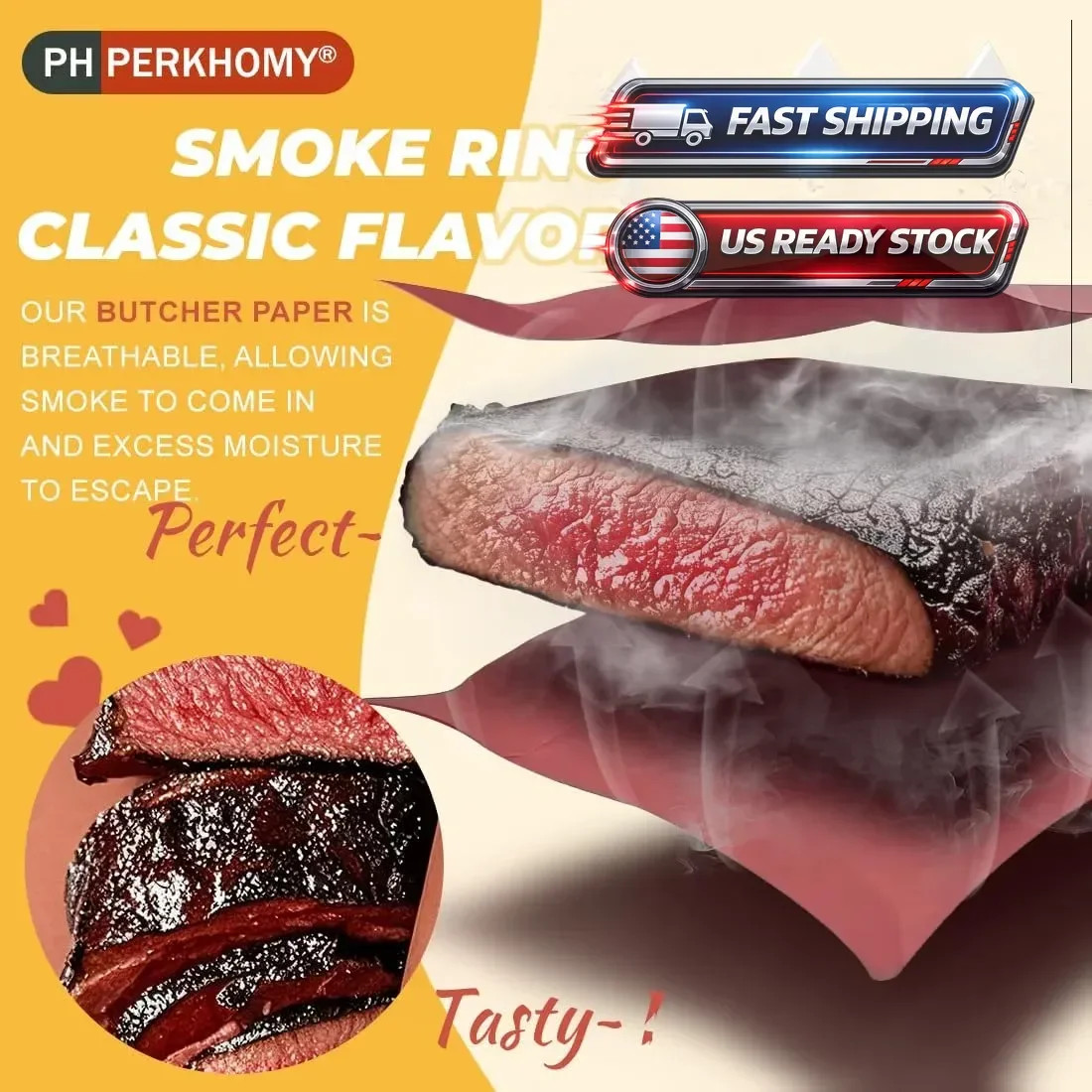 18Inch x 100Ft Butcher Paper Roll for Wrapping Smoking Meat BBQ Grilling Paper