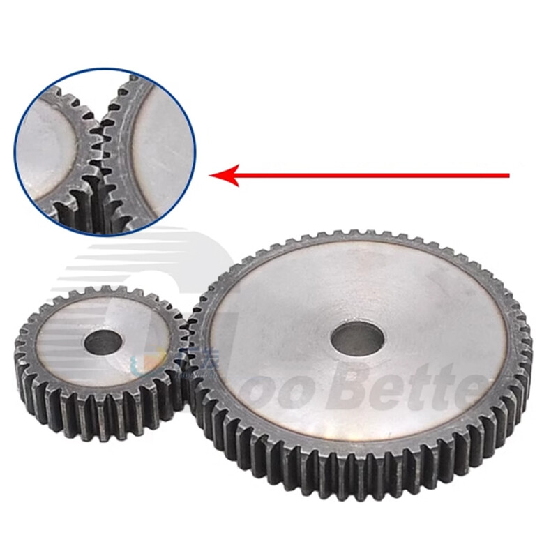1/1.5/2/2.5/3/4/5 Mod 10-150T Spur Gear 45# Steel Pinion Gear Thickness 10-40mm