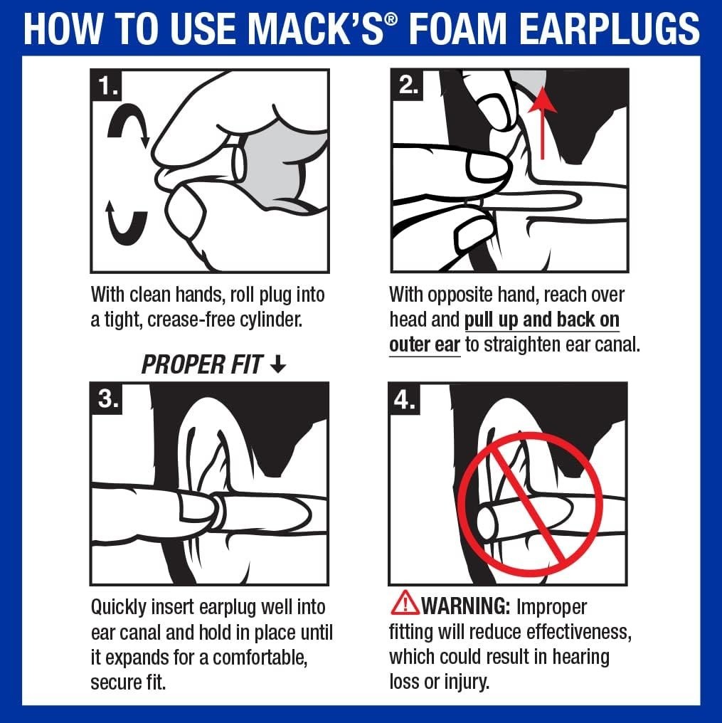 Disposable Foam Earplugs – 50 Pairs, Ultra Soft, 33dB NRR for Everyday Use
