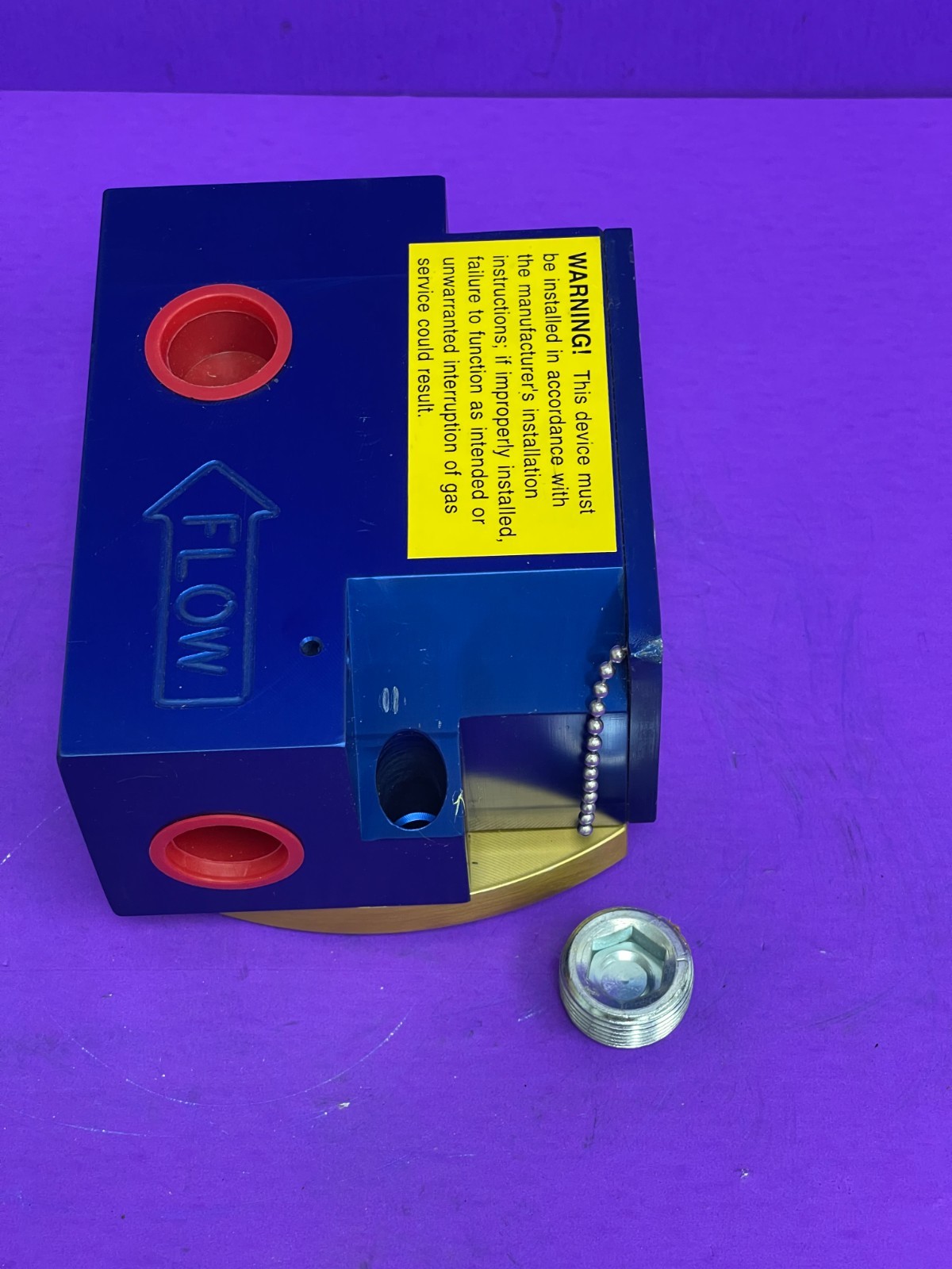 Seismic Safety Products Inc Earthquake Sensitive Gas Shut Off Valve Model G075BA