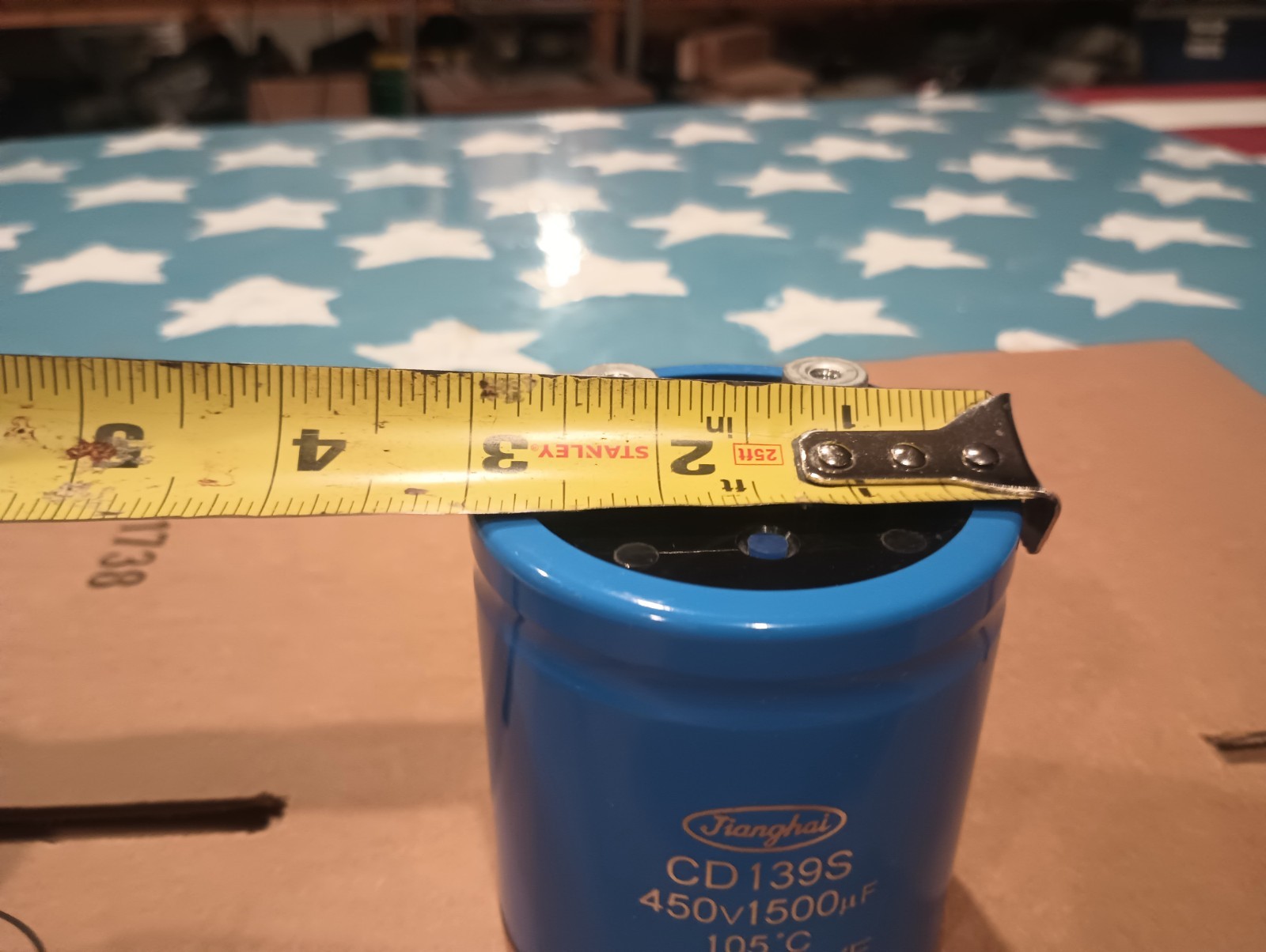 Jianghai CD 139S 450v1500uf 105°C + positive L9300 Capacitor Good Condition
