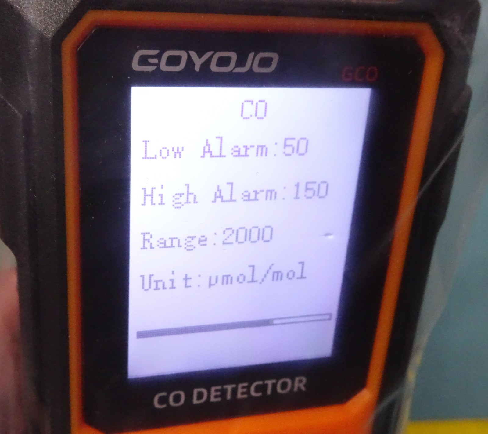 BRAND NEW = GOYOJO GAS DETECTOR MONITOR = GCO CO DETECTOR