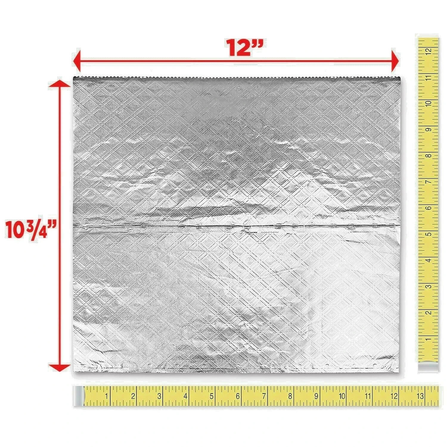 (500 SHEETS) 12″ x 10 3/4″ POP UP ALUMINUM FOIL SHEETS BAKED POTATOES/USA MADE