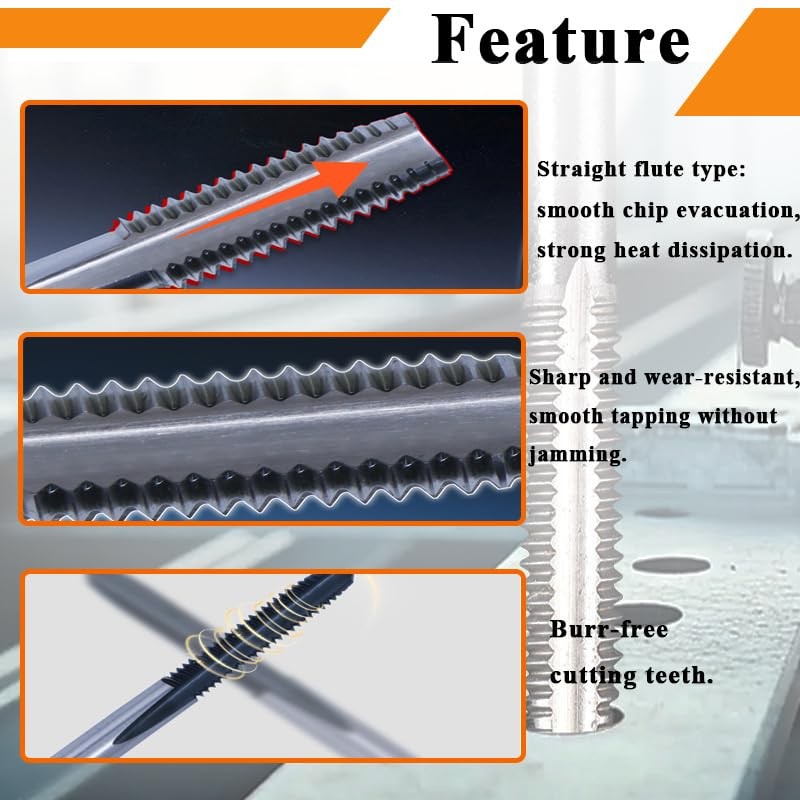 10pcs Mini Metric Micro Taps Bit Small Hand Screw Thread Taps M1 M1.2 M1.4 M1…