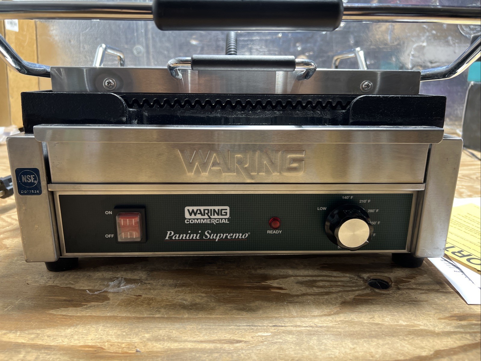Waring WPG250 Commercial Panini Express Grooved Plates 120v «TESTED»