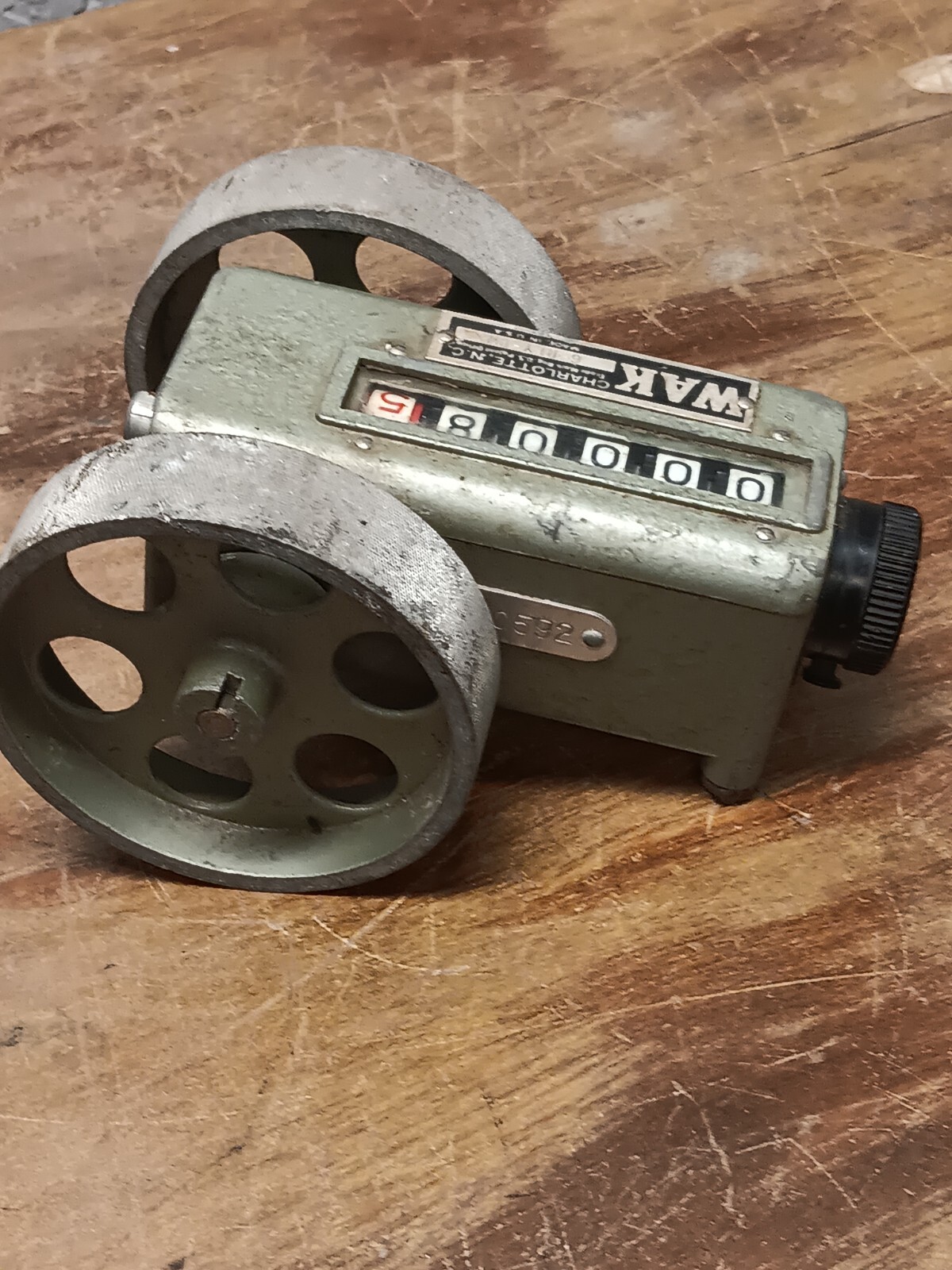 Vintage Fabric WAK 6-RLY-DW Analog Mechanical Counter 6RLYDW Steam Punk