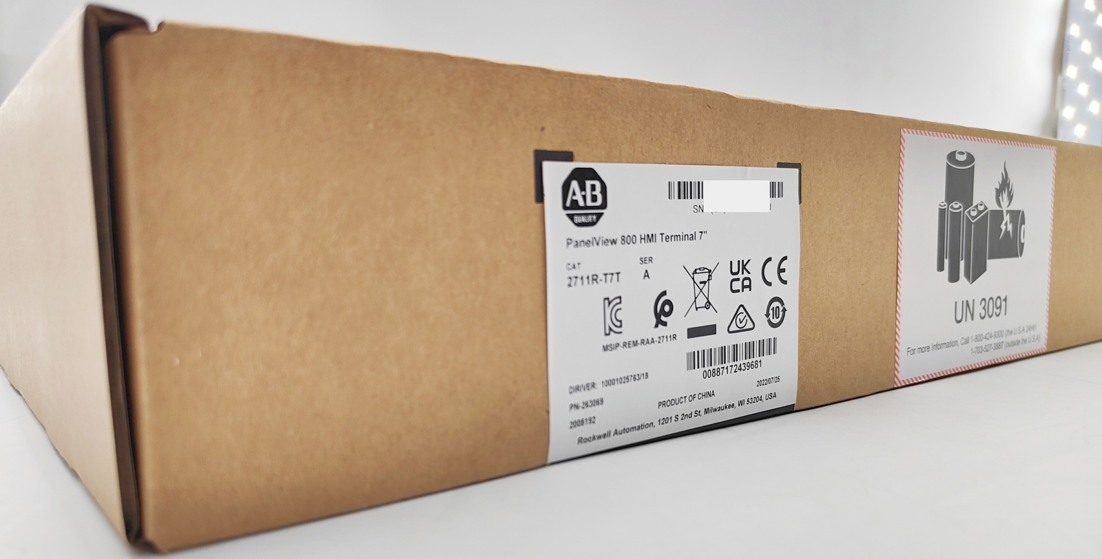 Allen-Bradley 2711R-T7T PANELVIEW 800 HMI TERMINAL US Stock
