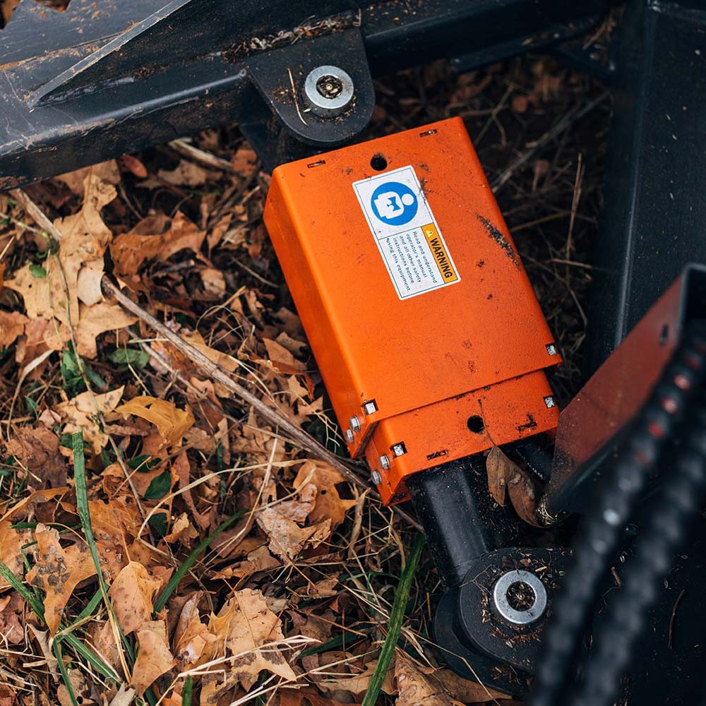Titan Attachments Post and Tree Puller for Skid Steers, Includes Push Bar Guard