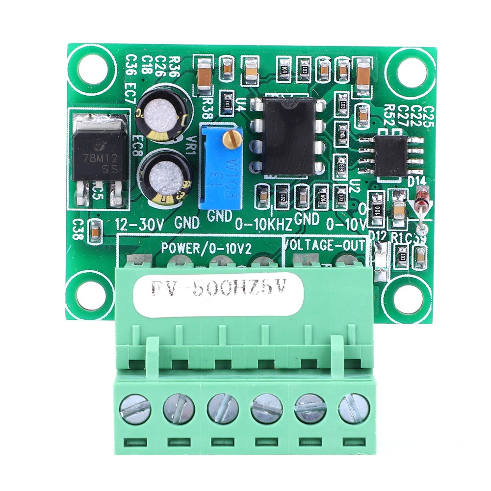 1 X FV-500Hz5V Frequency To Voltage Converter Module For PLC Control Premium