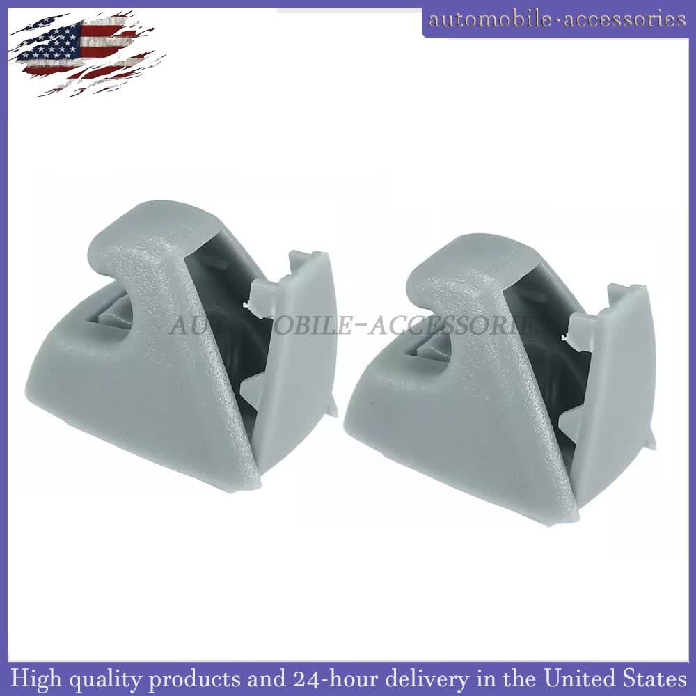 1Pair For 2007-2014 Chevrolet Tahoe Gray Sunvisor Shade Support Clip US