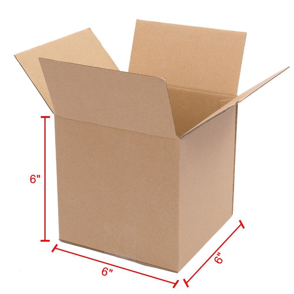 100~1000pcs 6x6x6 Cardboard Paper Boxes Mailing Packing Shipping Box Corrugated