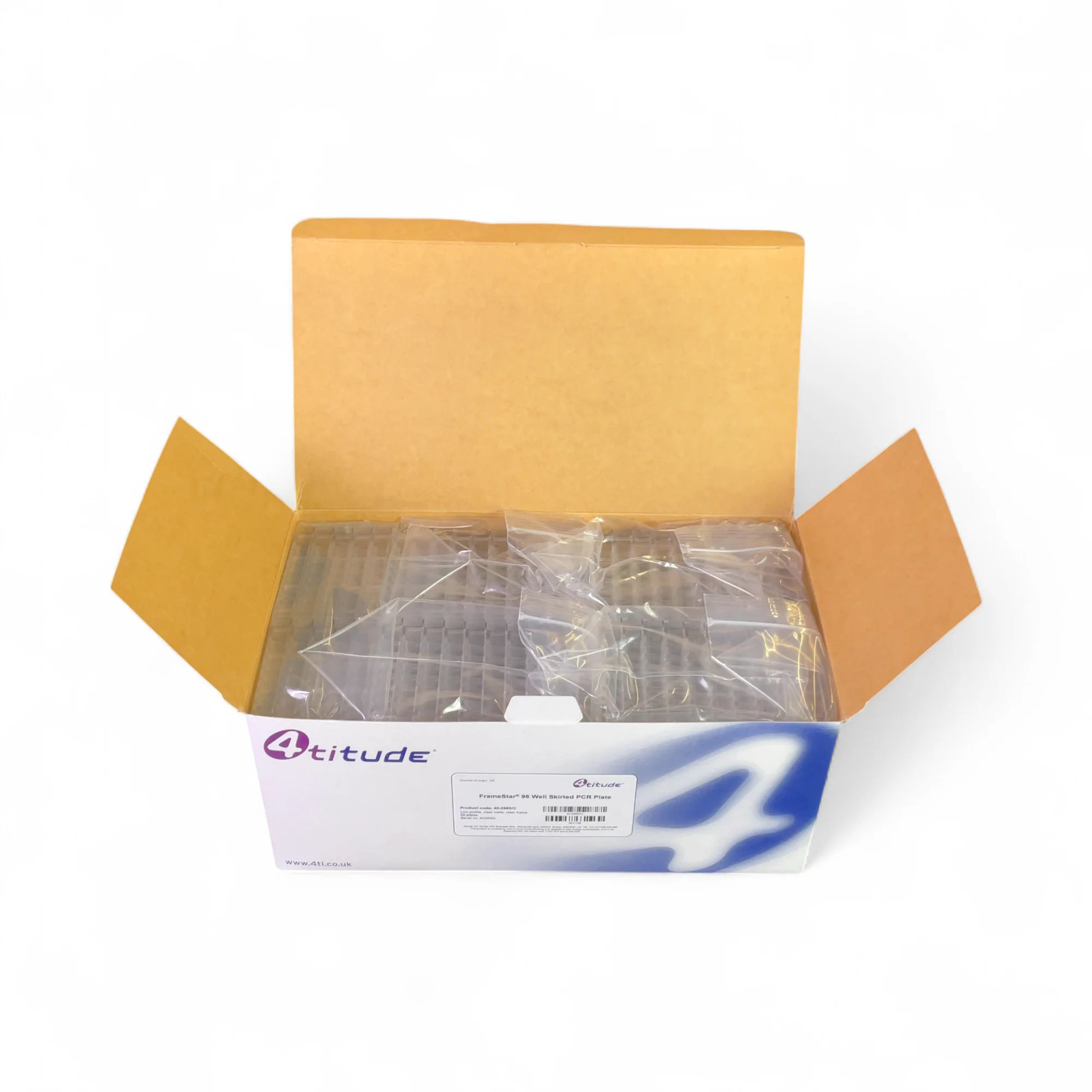 4titude FrameStar 96 Well Skirted PCR Plate 4ti-0960/C NEW Open Box Best Offer!