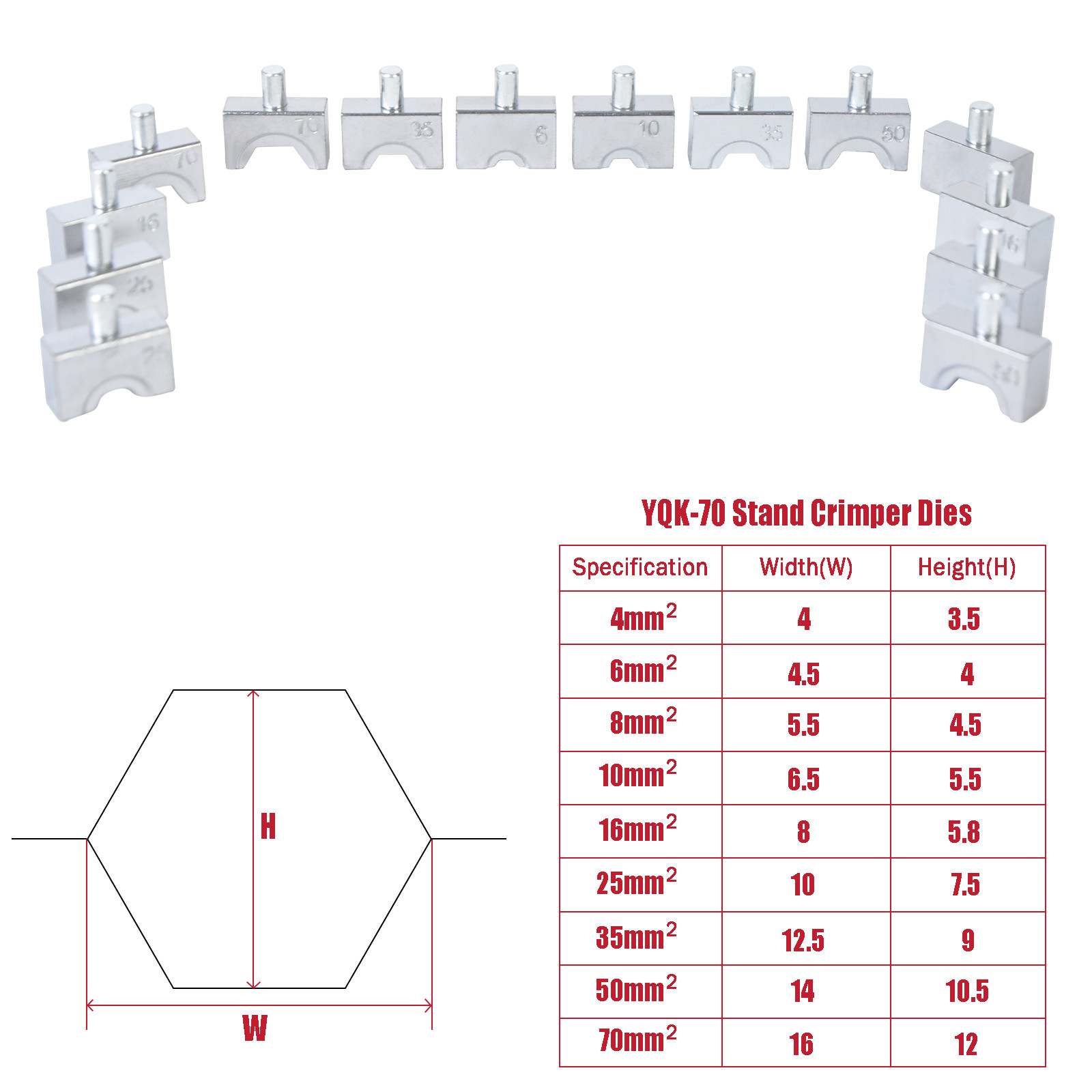 1/8″ to 3/16″ Hydraulic Hand Crimper Tool Stainless Steel Cable Railing Fittings