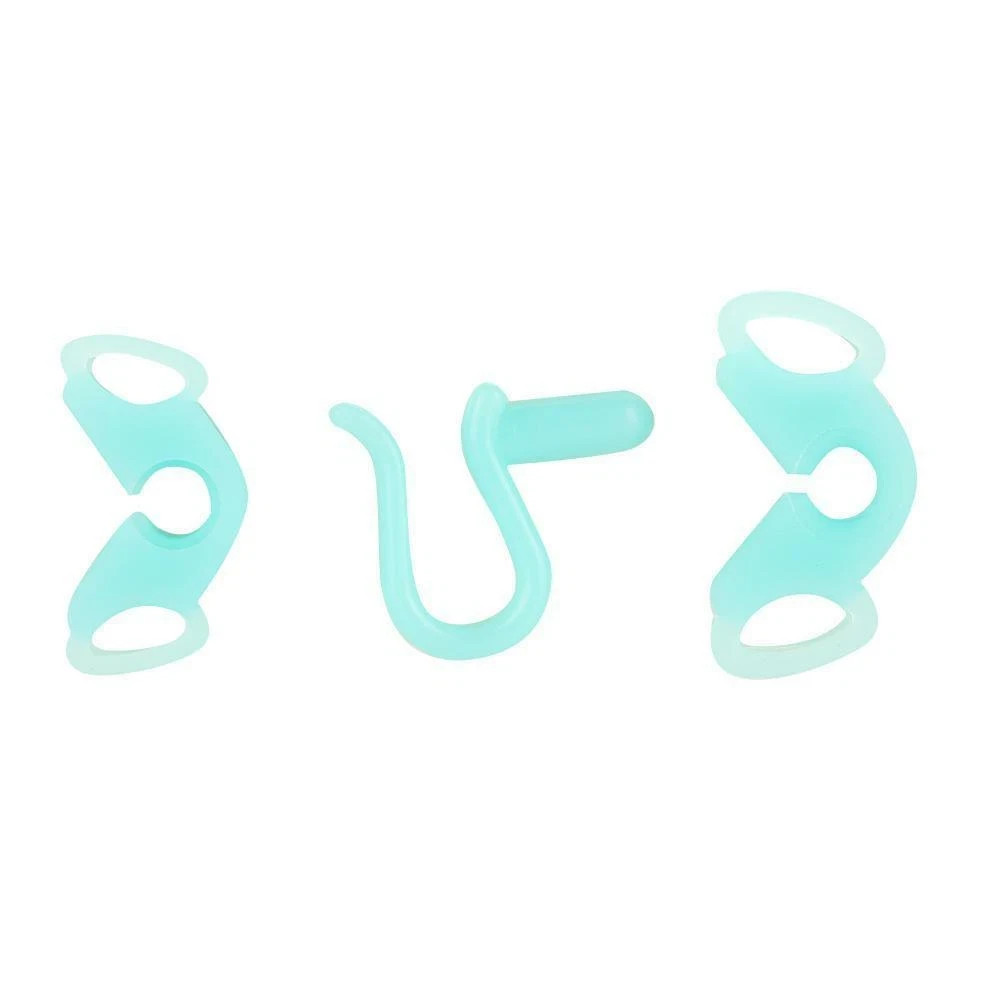 Dental Autoclave Dental Rubber Silicone Mouth Prop Model Mouth Bite Block 3 Pcs