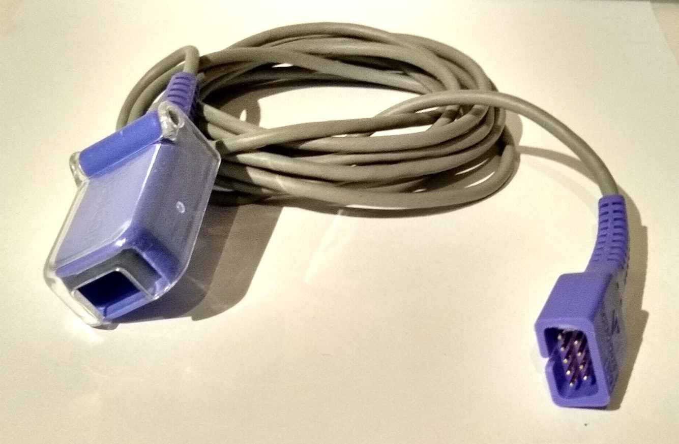 Nellcor DEC-4 4 ft SpO2 Sensor Extension Cable OxiMax Pulse Oximeter 9 Pin DEC4