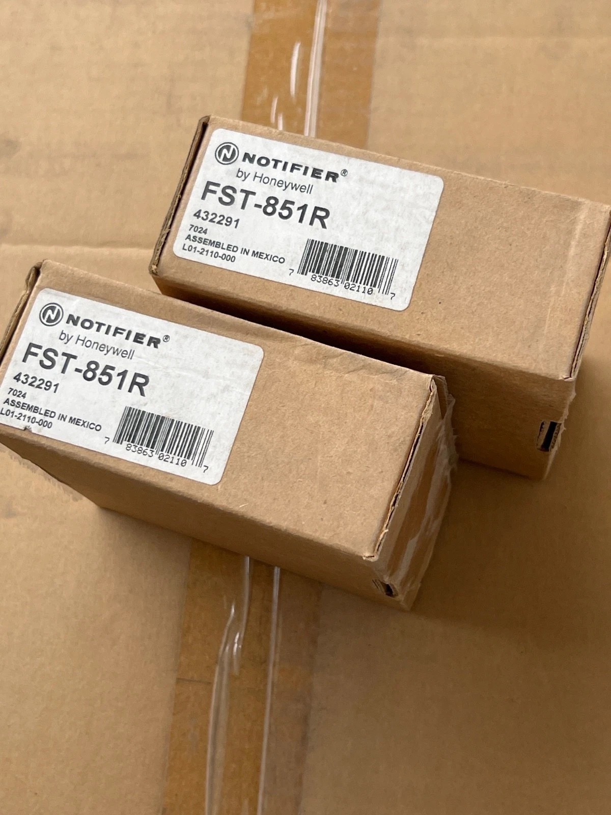 Pack of three (3) FST 851R Notifier Smoke Detector Head Only