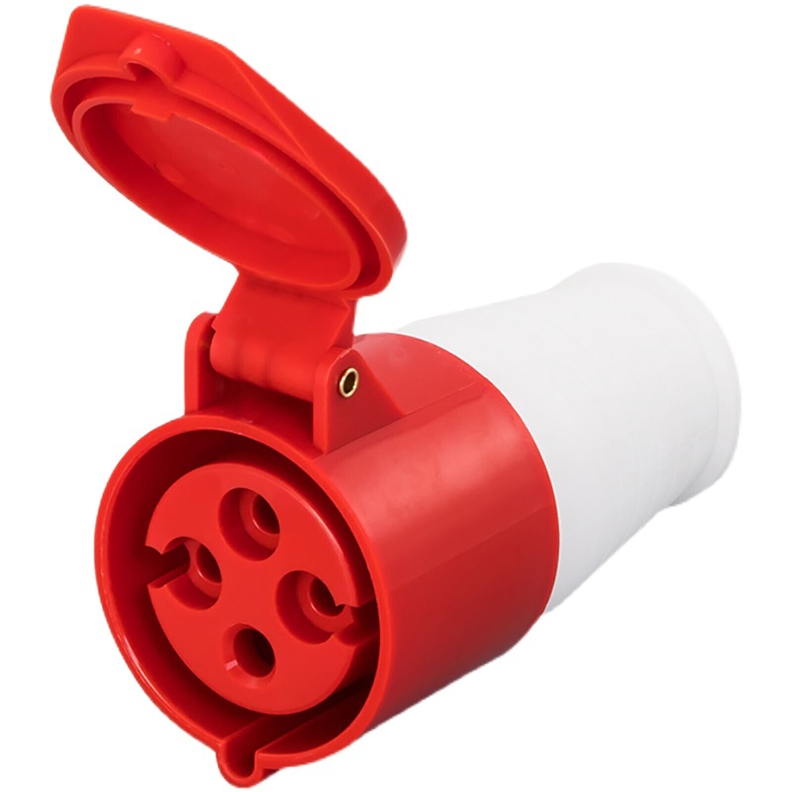 RED INDUSTRIAL PLUGS & SOCKETS 3 PHASE 3P+N+E IP44 MALE/FEMALE 32A 16A 3/4/5 PIN