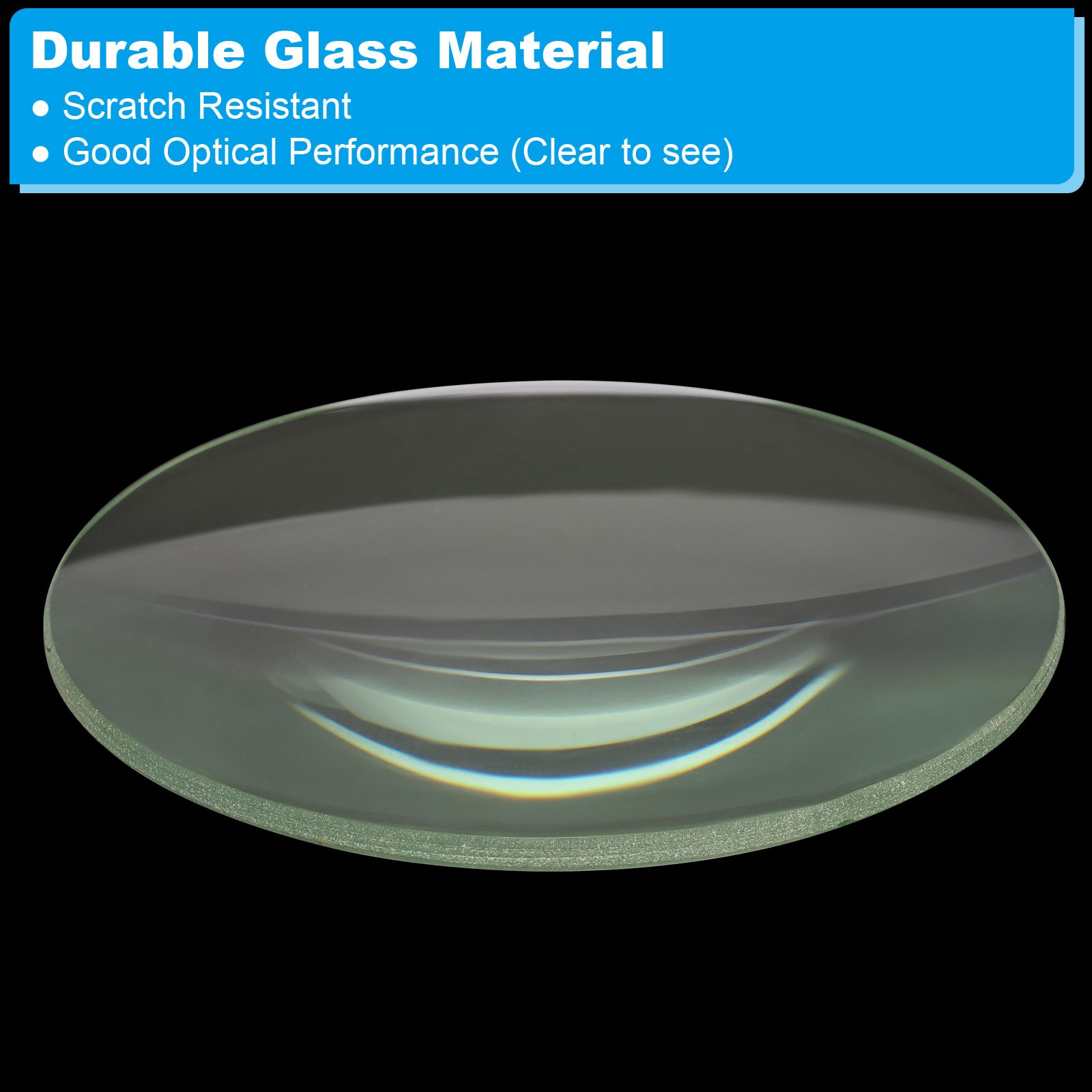 12″ 300mm Focal Length Double Convex Lens 100mm Diameter 11mm Height