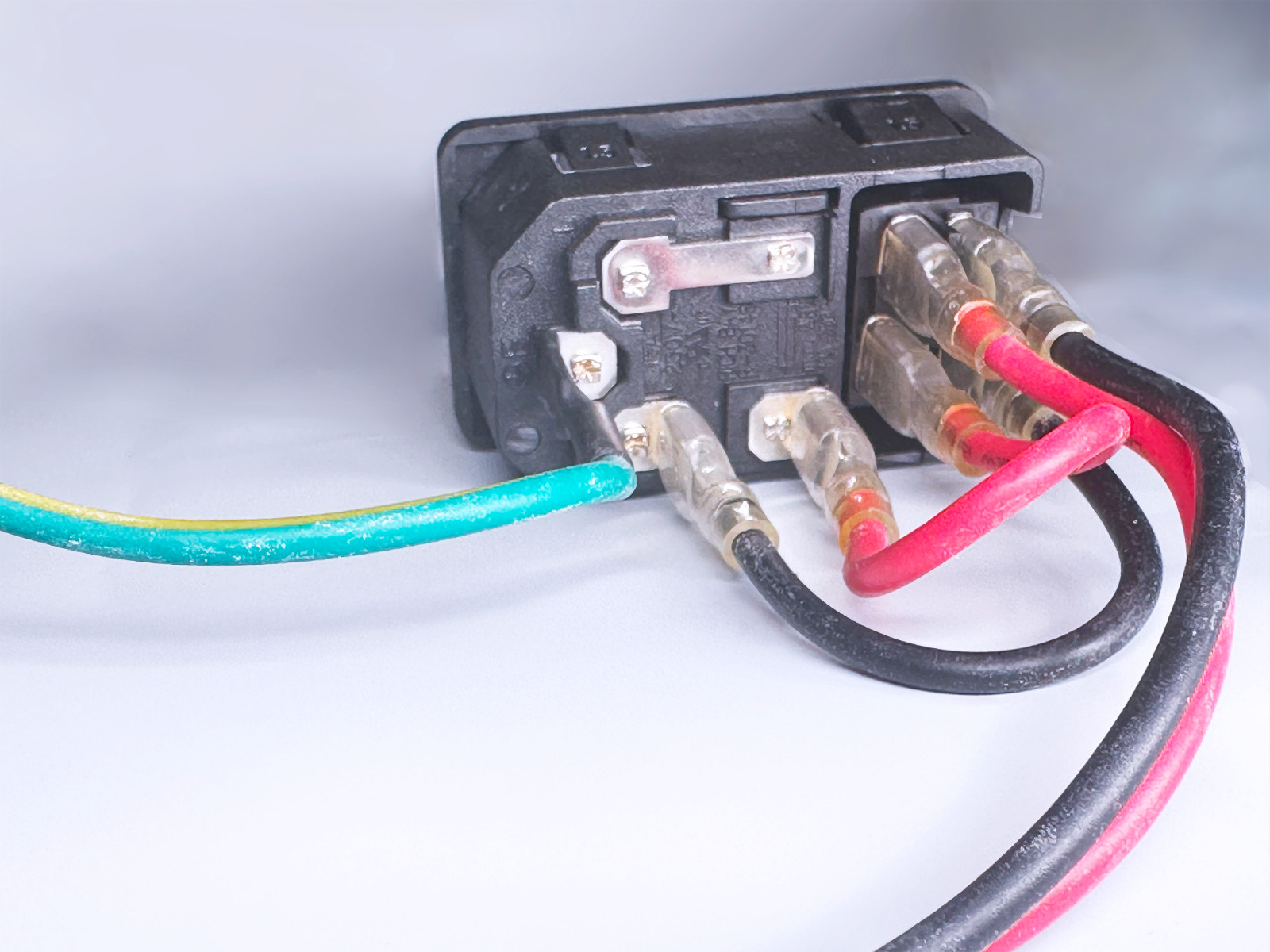R-3014S RICH BAY AC Power Inlet Socket with Fuse Holder & Switch 10A 250V