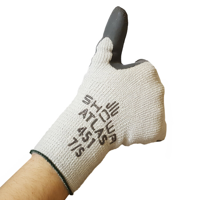 Showa 451 Therma Insulated Cold Weather Palm Coated Winter Work Gloves S-XL 1 PR