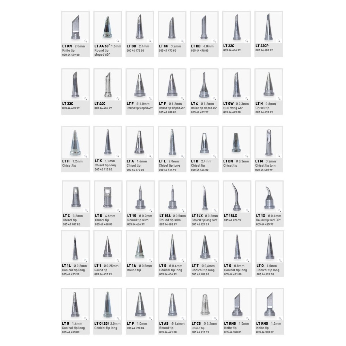 LT Series Soldering Iron Tips are compatible with Weller WSD81 WSP80 WP80 US