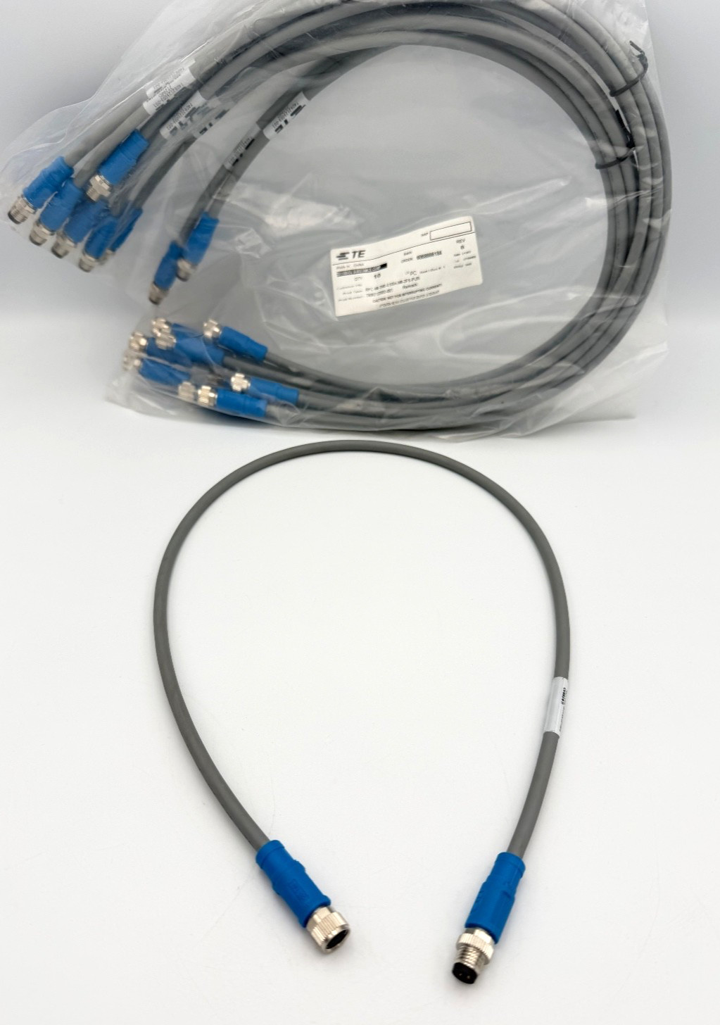 TE CONNECTIVITY T4062123003-001 M8 RPC-M8-3MS-0.5SH-M8-3FS-PUR