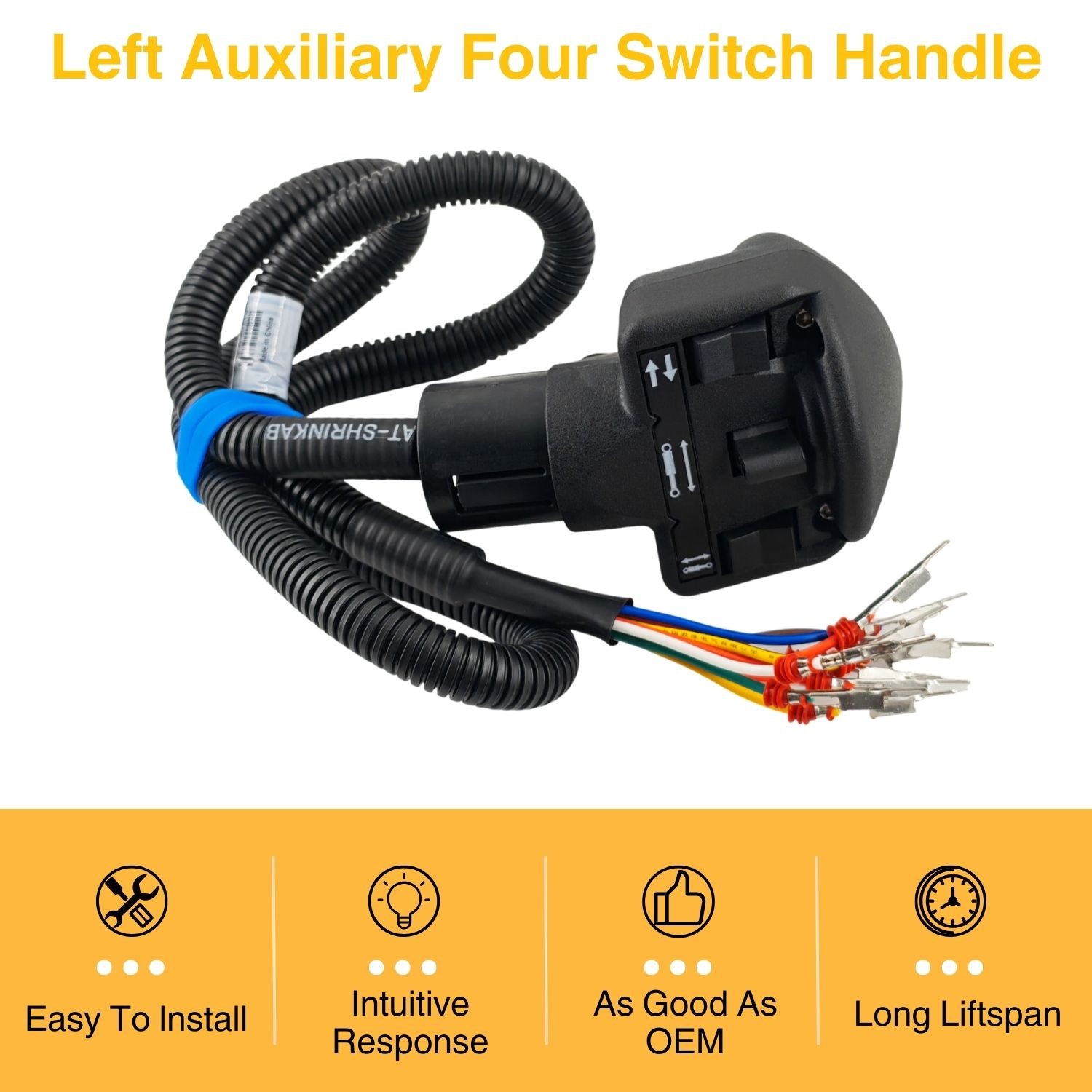 6680419 Left Auxiliary Switch Handle for Bobcat S-Models S570 S590 S750 S770