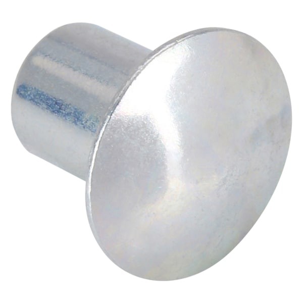 Semi-Tubular Rivet, Oval Head, 1/4 In Dia., 5/16 In L, Steel Body, 100 Pk, 1Hbt3