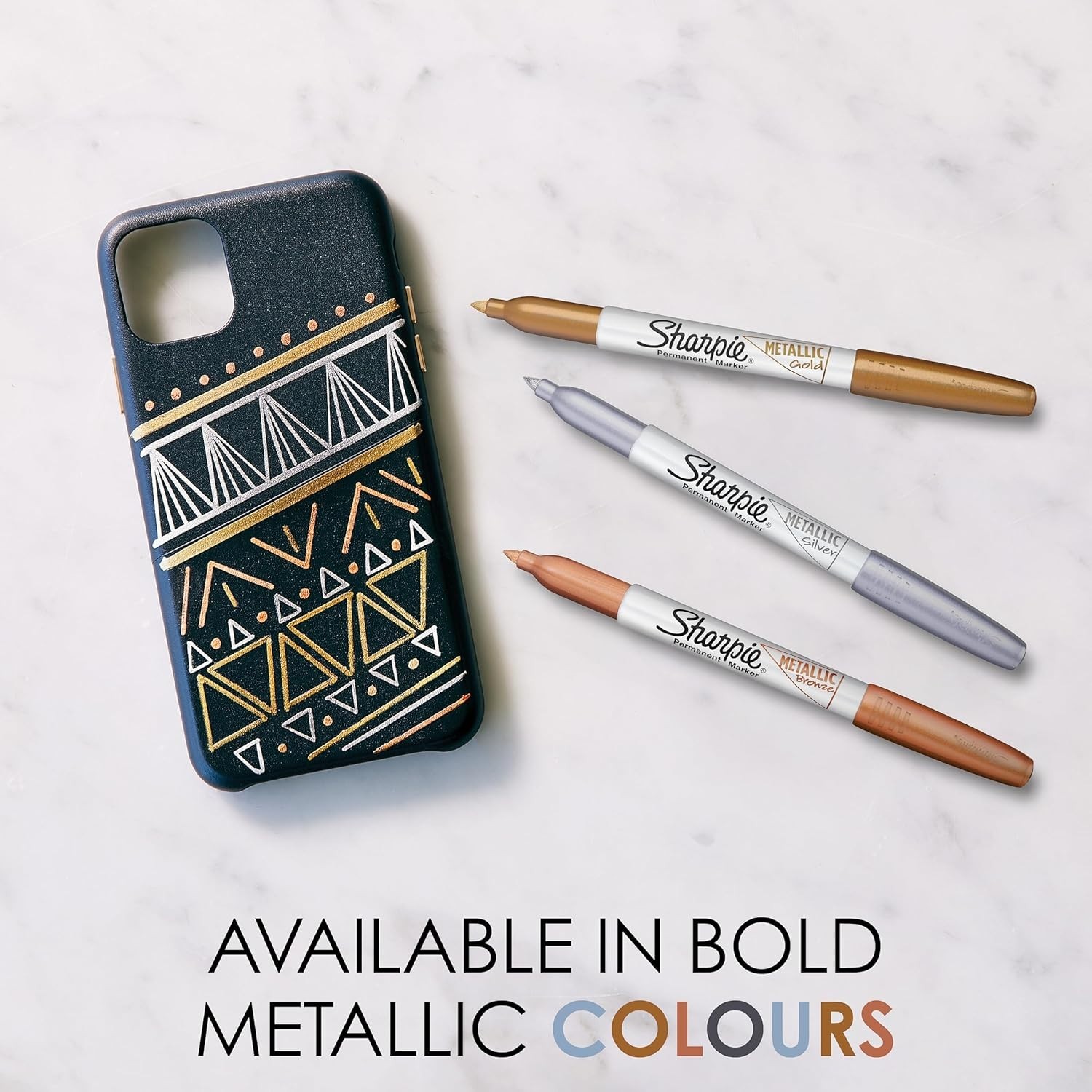 Metallic Gold Permanent Marker – Fade Resistant, Quick-Drying Performance