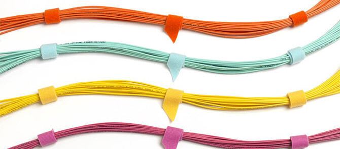 VELCRO® Brand ONE-WRAP® Strap – 16 Colors-1 YARD each-1/2″ width – 16 yds total