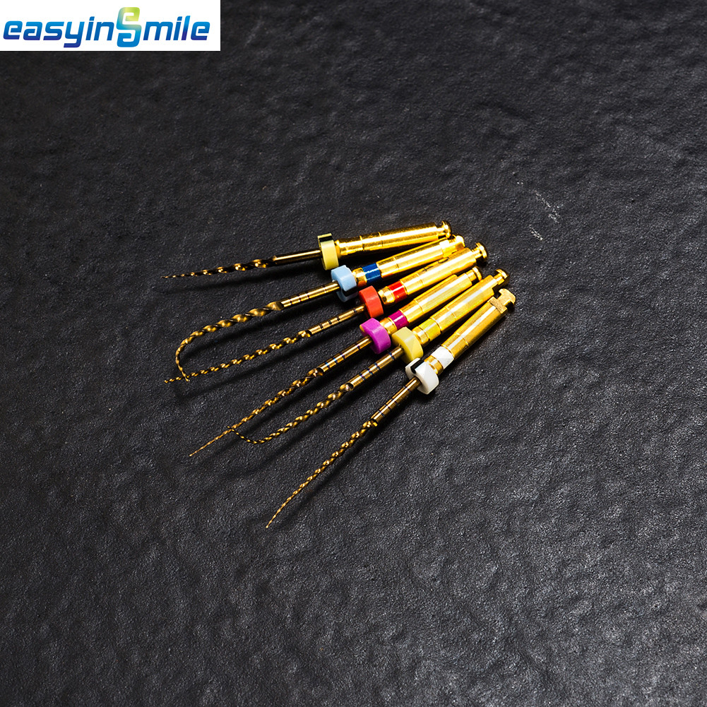 6pcs/pack Dental Endo X-Pro Gold Taper NITI Endo Rotary Files Endodontic Files