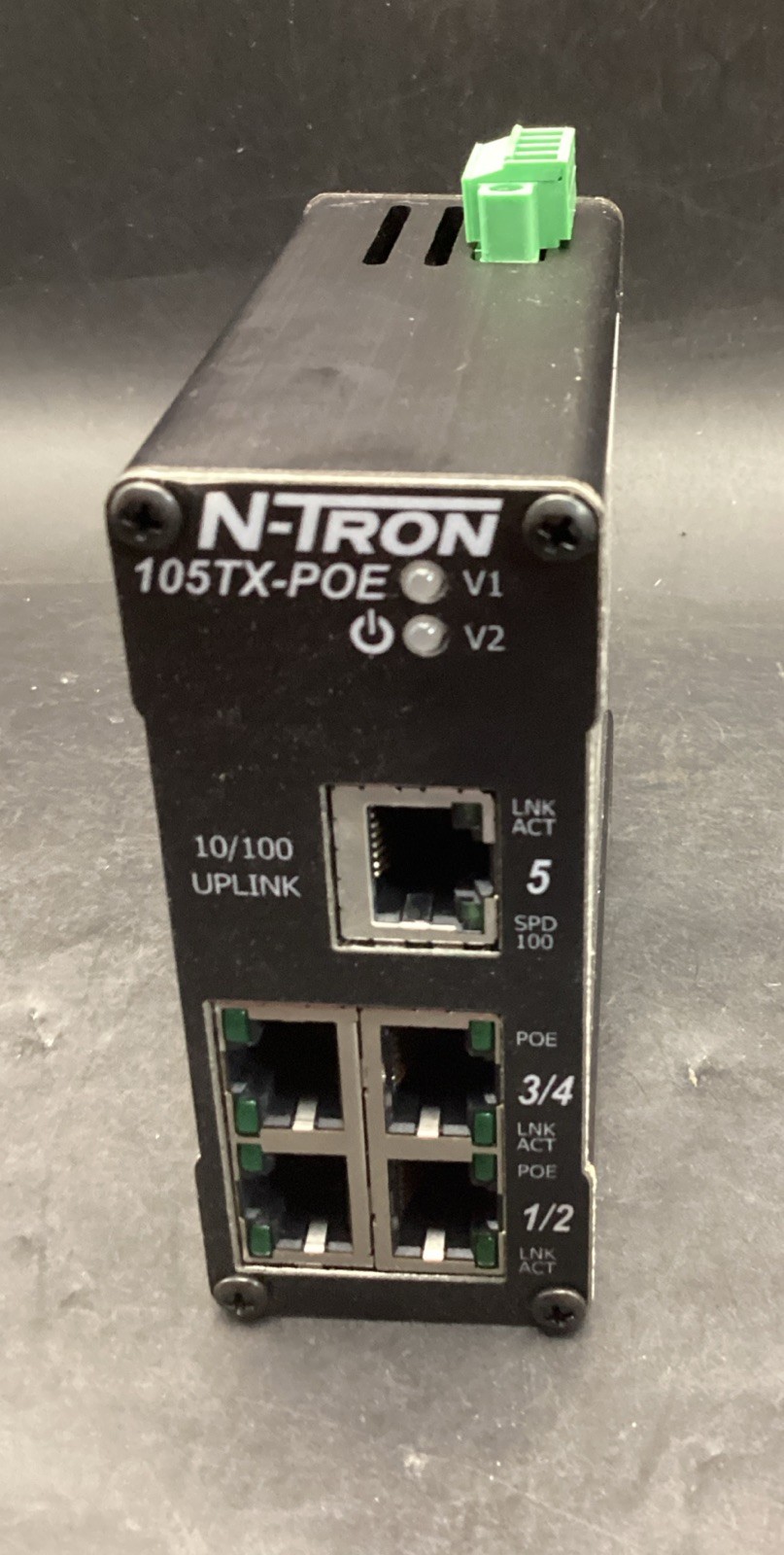 N-Tron 105TX-POE Industrial Unmanaged POE Ethernet Switch 5 Port. 3E-4