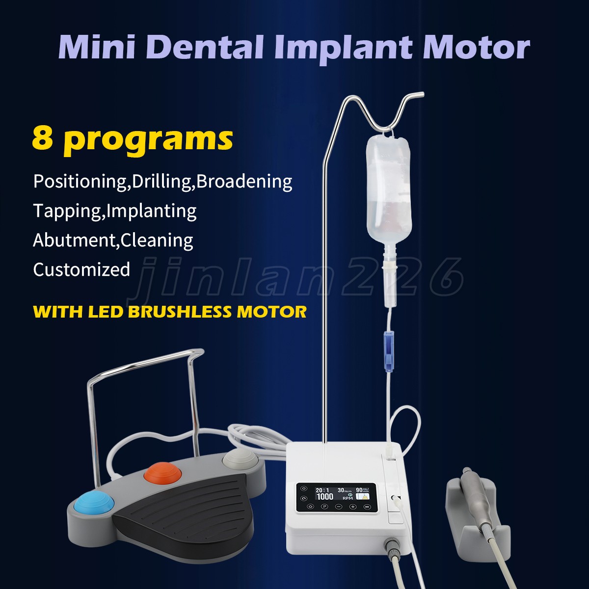Dental Implant System Motor Surgical Brushless Motor 1:1 1:3 1:5 1:4.2 4:1 16:1
