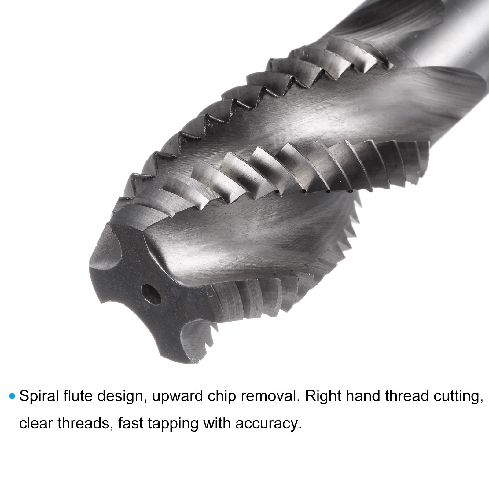1-8 UNC 2B High Speed Steel Uncoated Machine Spiral Flutes Threading Tap