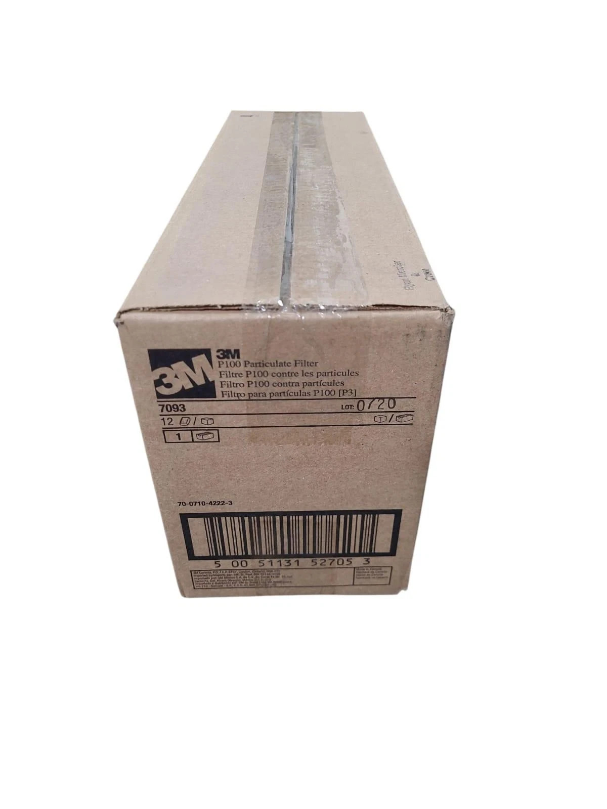 3M Particulate Filter 7093, P100, Cs of 6O (5 Boxes of 12 ea) Exp 02/2026