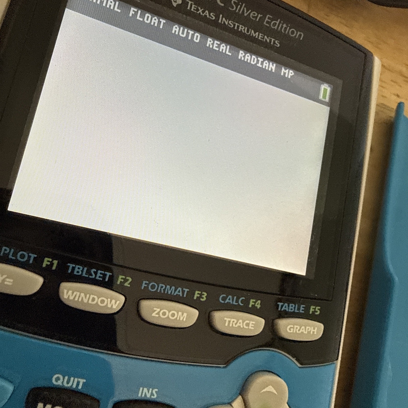 TI-84 Plus C Silver Edition Texas Instruments Calculator Blue With Cover Working