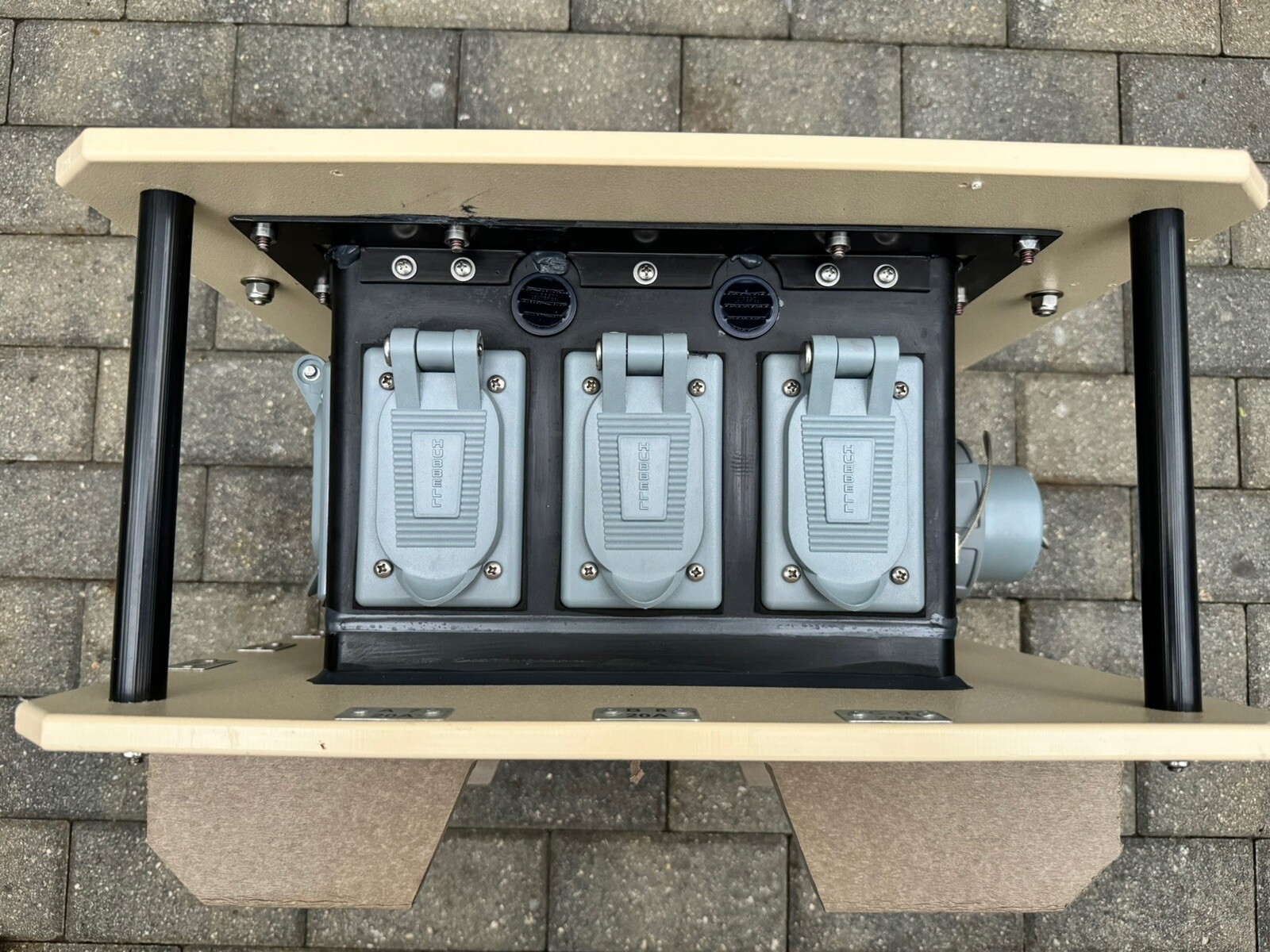 LEX DB-30NA-AQQ-S3 5kw 30amp Power Distribution Box w/ Two 50’ 10 AWG Cables